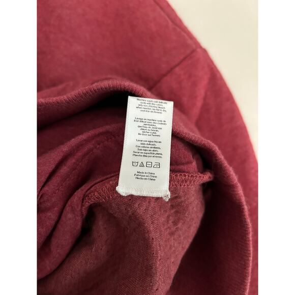 LAHGO by LUNYA NEW $396 Restore Double Face Sweatshirt & Jogger Red Heather Sz M - Picture 11 of 11